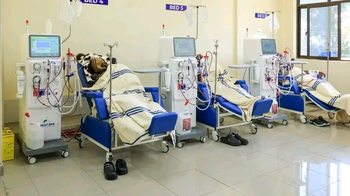 The new machines and bed at the dialysis unit
